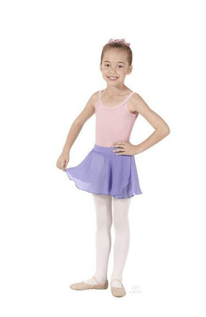 Eurotard 10127 Child Lilac Mock Wrap Chiffon Skirt