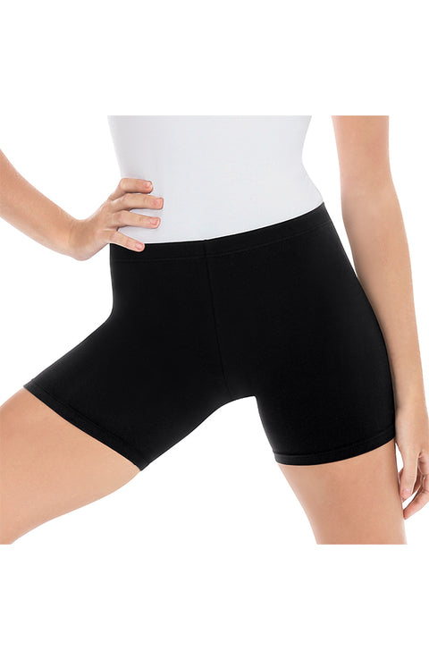 Eurotard 10331 Mid Thigh Bike Shorts Black