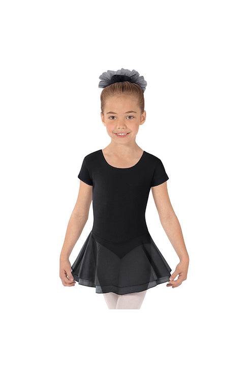 Eurotard 10467 Short Sleeve Dance Dress Black