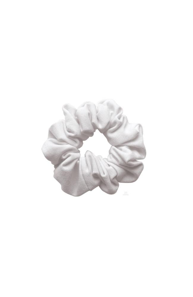 Eurotard 172 White Cotton Lycra Hair Scrunchie