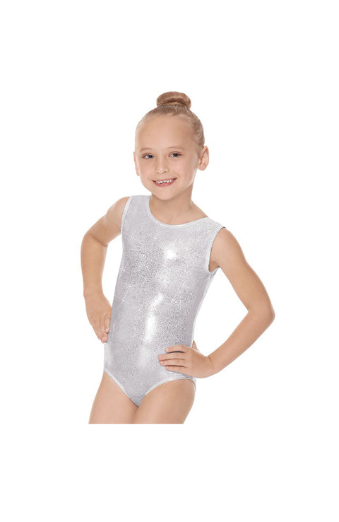 Eurotard 29189 Silver Stardust Gymnastic Bodysuit