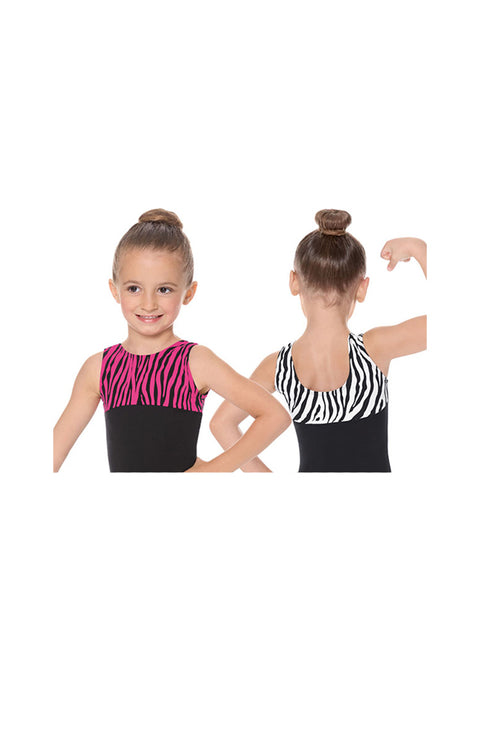 Eurotard 69551 Fuchsia White Child Tank Biketard