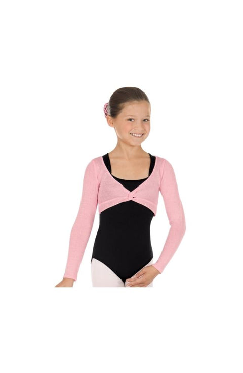 Eurotard 72519C Pink Girls Twist Front Ballet Sweater