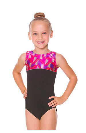 Eurotard 77550 Child Fuchsia Swirl Gym Bodysuit