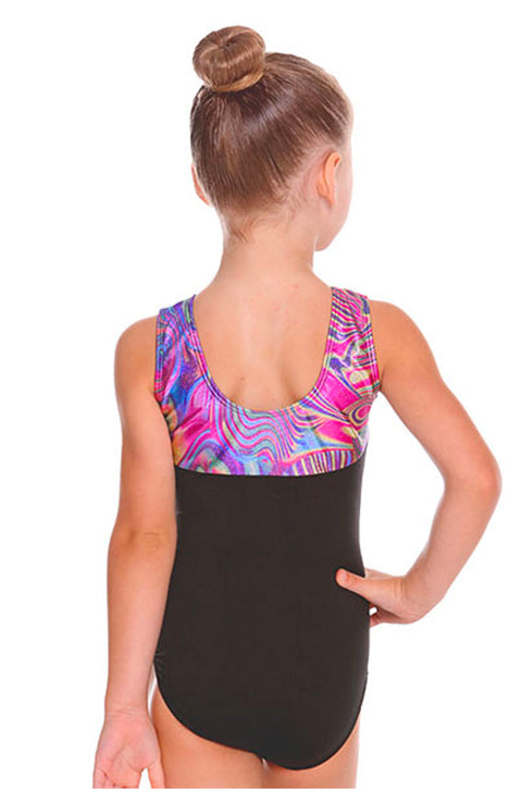 Eurotard 77550 Child Rainbow Swirl Gym Bodysuit