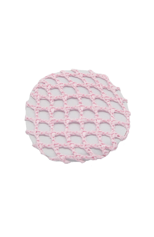 FH2 AZ0031 Crochet Bun Cover Pink