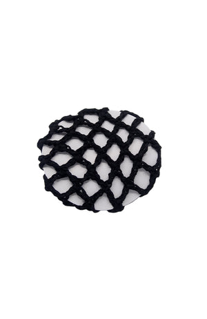 FH2 AZ0031-1 Crochet Bun Cover Small Black