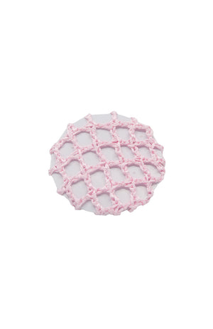 FH2 AZ0031-1 Crochet Bun Cover Small Pink