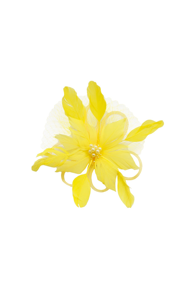 FH2 FC0506 Yellow Hair Corsage with Clip
