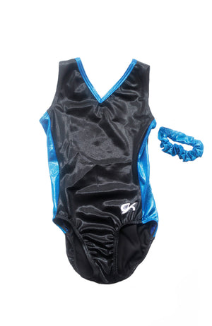 GK Elite 3775 Metallic Tank Gym Bodysuit Electric