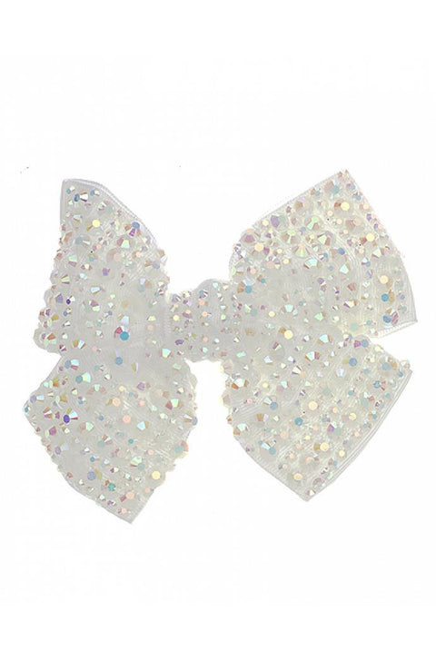 Glitter Pie Opal Rhinestone Bow