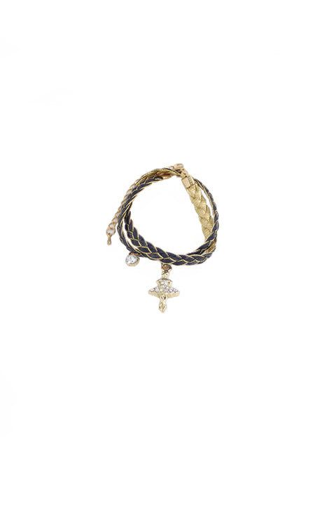 Glitter Pie Woven Bracelet