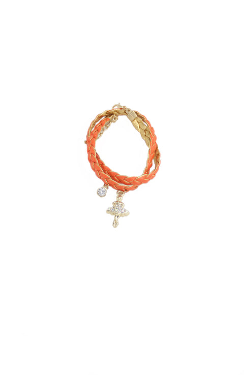 Glitter Pie Woven Bracelet