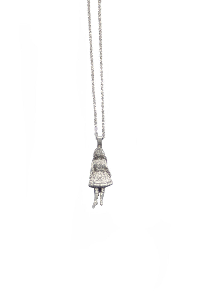 Pewter Irish Dancer Pendant Necklace