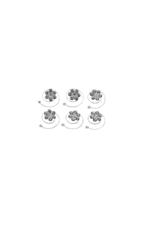 Kissed By Glitter Crystal Flower Hair Twists SS073