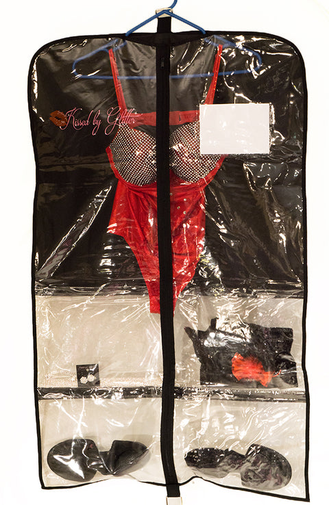 Kissed by Glitter DS0100 Black Breathable Garment Bags