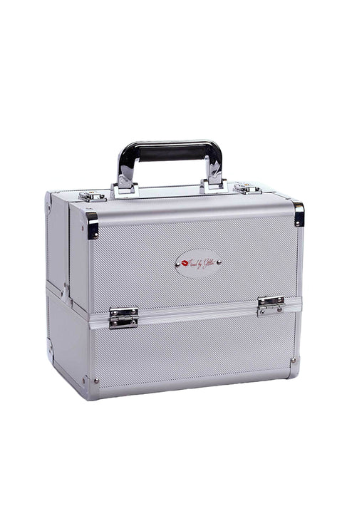 Kissed By Glitter DS1006T Makeup Case Silver