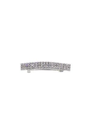 Kissed By Glitter SS065 3 Row Clear Crystal Barrette