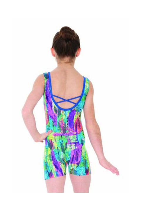 Mondor 17892 HF Hieroglyph Tank Gymnastic Biketard Back