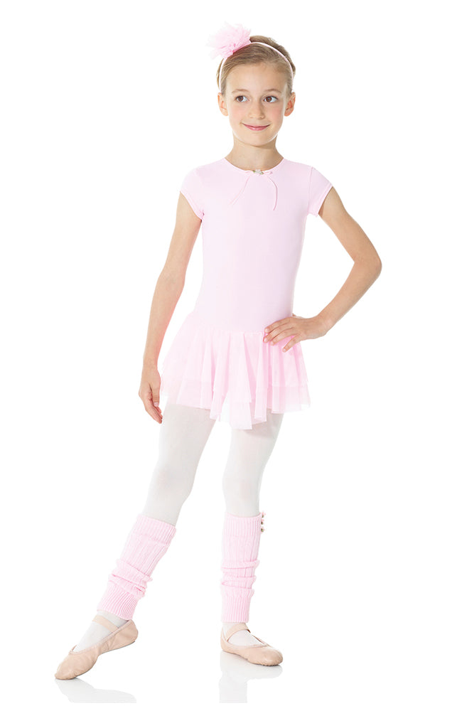 Mondor 26140 Child Pink Cap Sleeve Dress