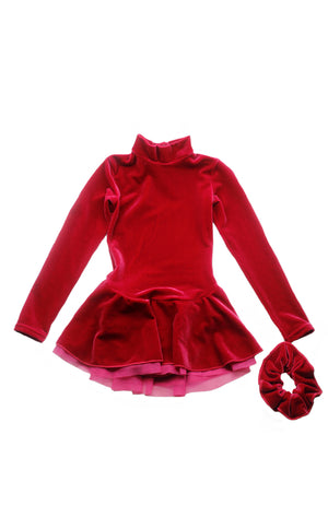 Mondor 2731 Long Sleeve Skate Dress Rosa