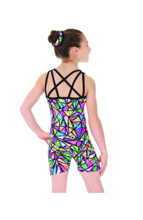 Mondor 27850 S5 Snakes & Ladders Tank Gymnastic Biketard Back