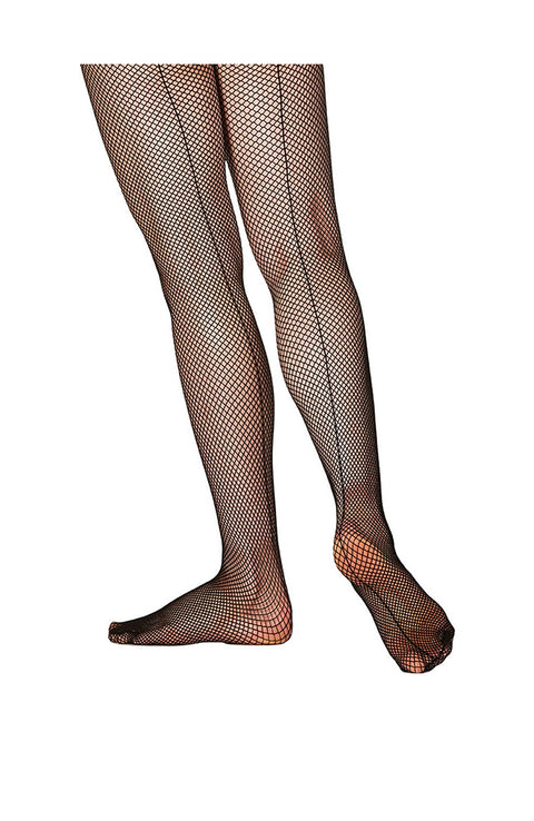Mondor 326 Back Seam Fishnets Black