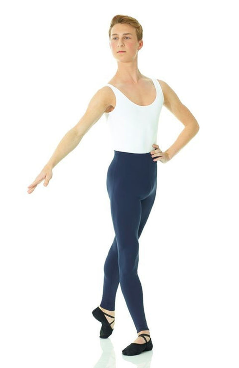 Mondor 3538 Black Ink Blue Footless Leggings Back