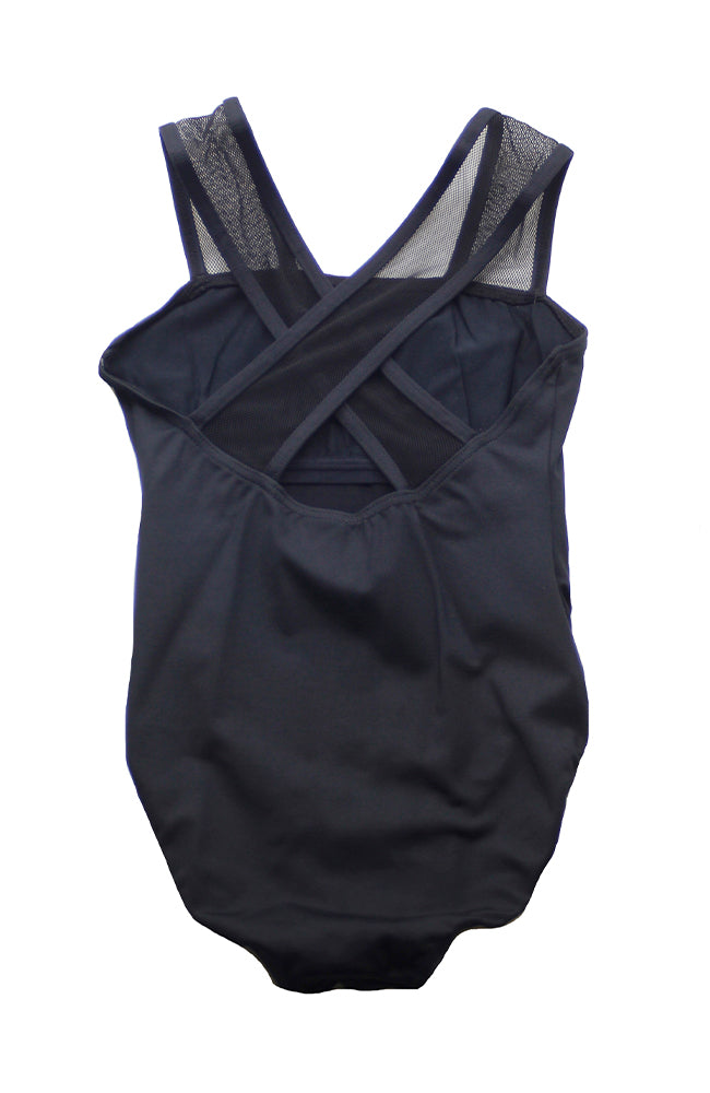 Mondor 3600 52 Mesh Strap Tank Bodysuit Black Back