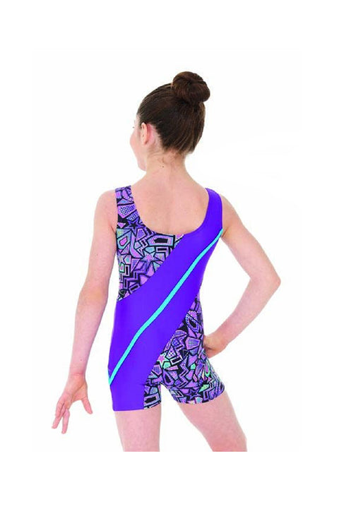 Mondor 47871 CS Cosmic Shapes Tank Gymnastic Biketard Back