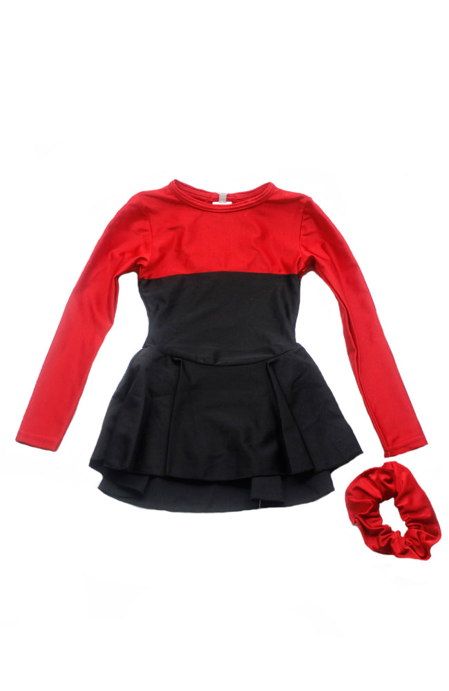 Mondor 604 Long Sleeve Skate Dress 55 Red