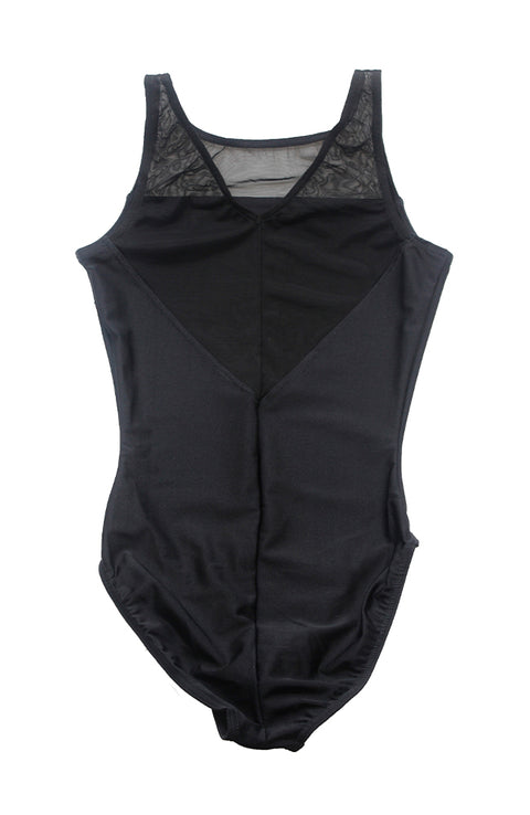 Mondor 6090 52 BLK Tank Mesh Bodysuit Back