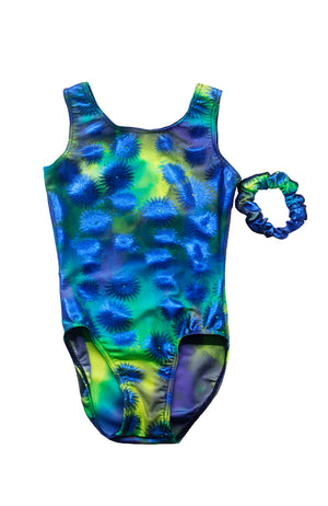 Mondor 7822 Child HH Blue Thistle Tank Gym Bodysuit