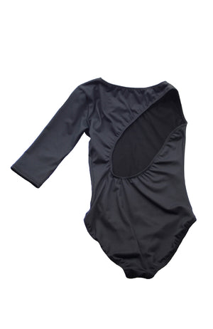 Motionwear 2712 732 Asymmetrical 3/4 Sleeve Bodysuit Back