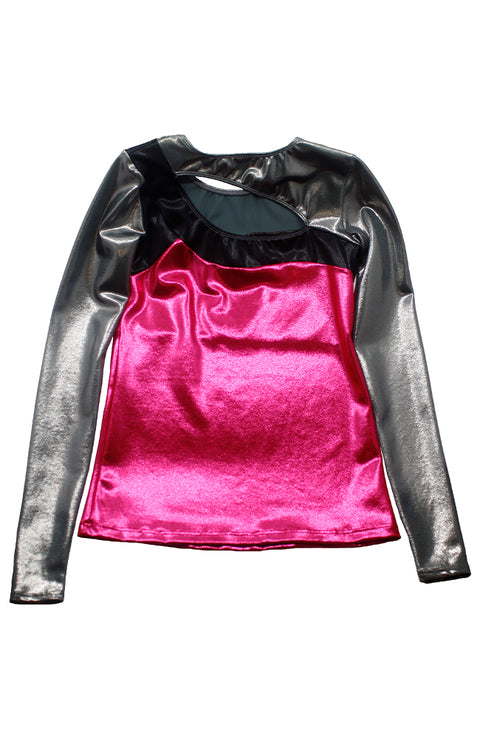 Motionwear 3450 403 Long Sleeve Metallic Top Back