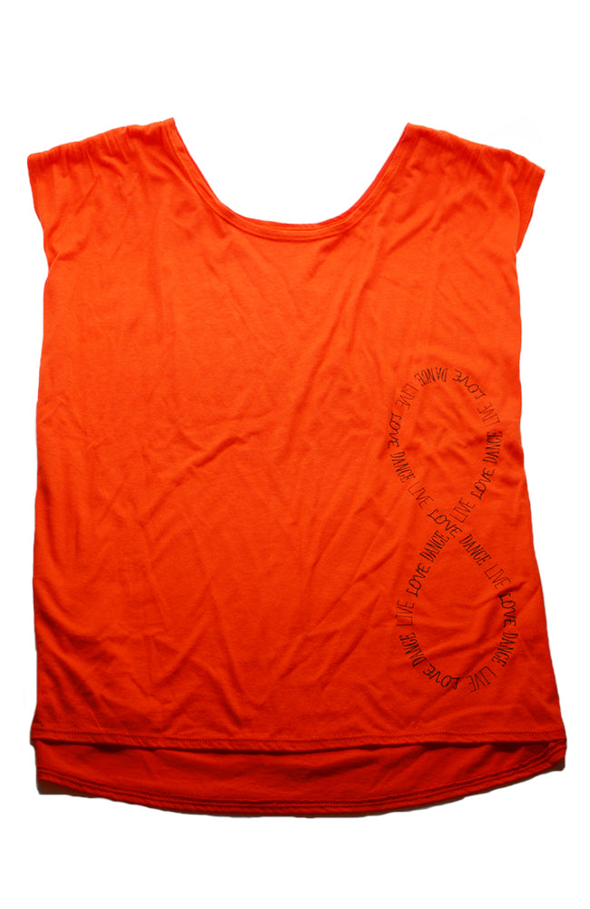 Motionwear 6659 Orange Infinity Top