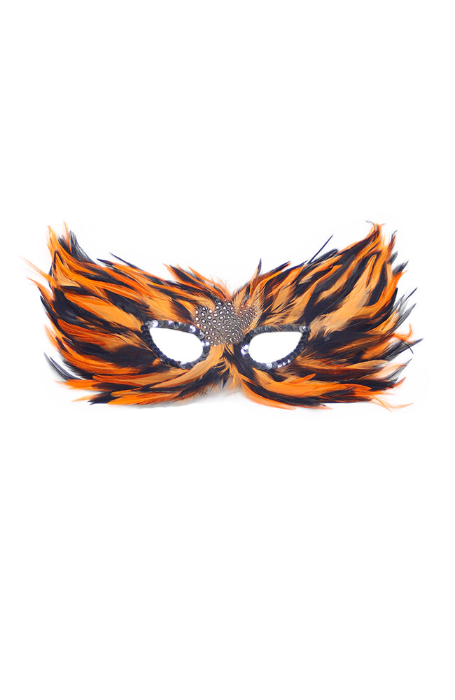 Orange Feather Mask B2 33906
