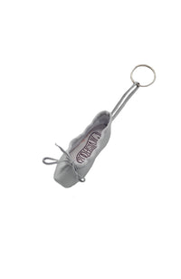 Pillow For Pointes Patterned Mini Pointe Shoe Keychain MPS Silver
