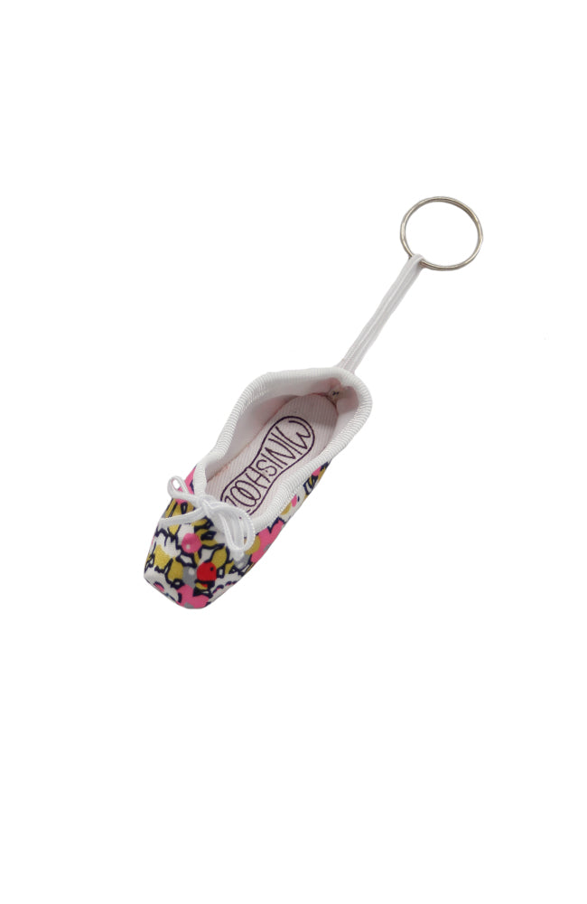 Pillow For Pointes Patterned Mini Pointe Shoe Keychain PPA Floral