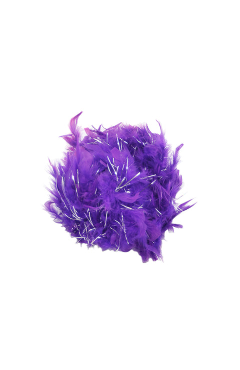 Purple and Silver Tinsel Boa