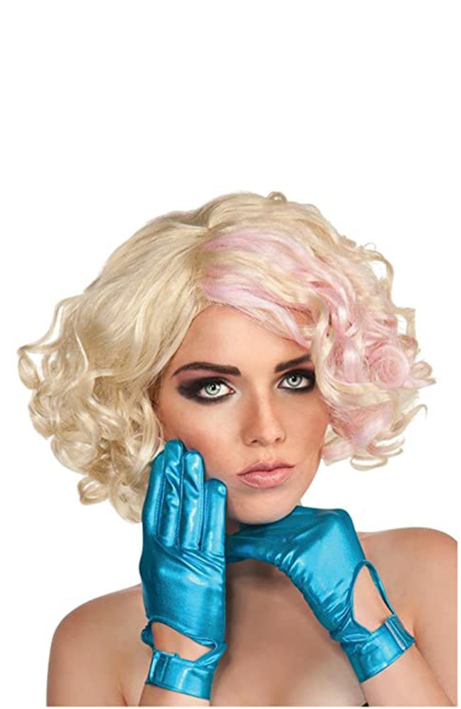 Rubies 9936 Metallic Turquoise Lady Gaga Gloves