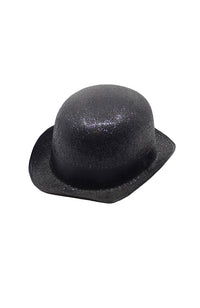 Rubys 49152 Glitter Derby Hat Black
