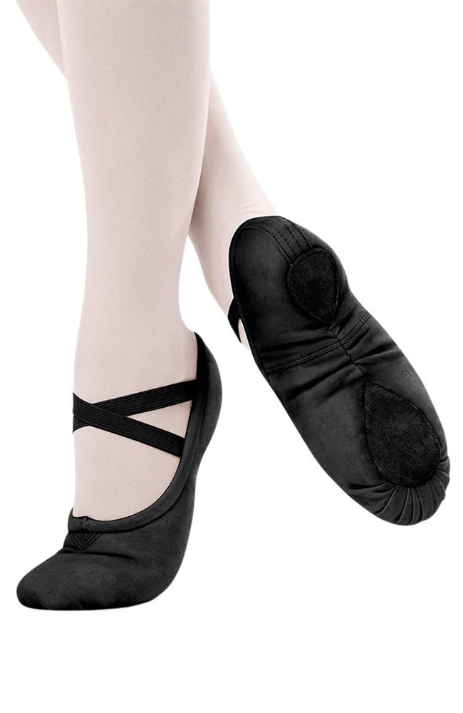 Adult Black Split Sole Ballet Slipper