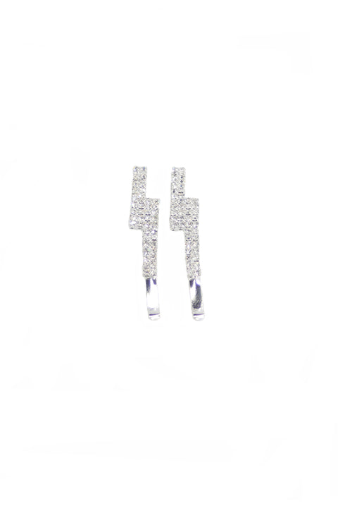 Lightning Bolt Rhinestone Barrette