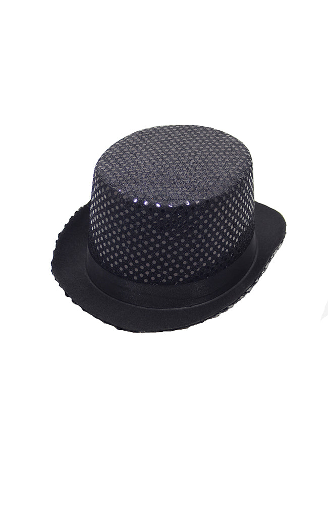 Sequin Top Hat STH01 Black