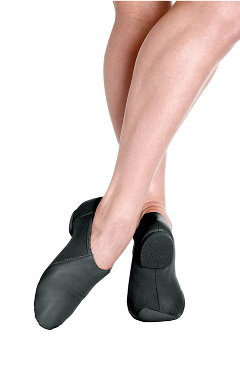 So Danca JZ43 Adult Black Leather Slip On Jazz Shoes