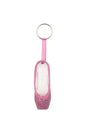 So Danca KC40G Rose Glitter Pointe Shoe Keychain