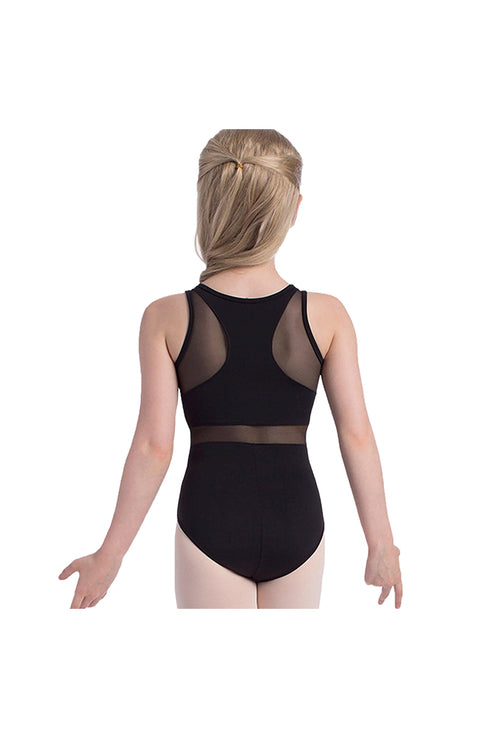 So Danca SL134 Eva Black Tank Bodysuit Back