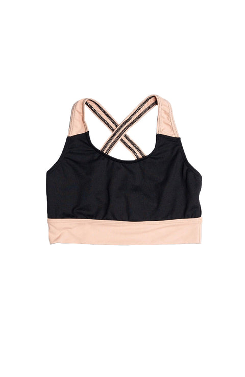 So Danca SL144 Layla Black Rose Crop Top