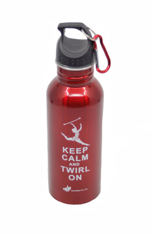 Starline Baton Keep Calm and Twirl On Red Bottle